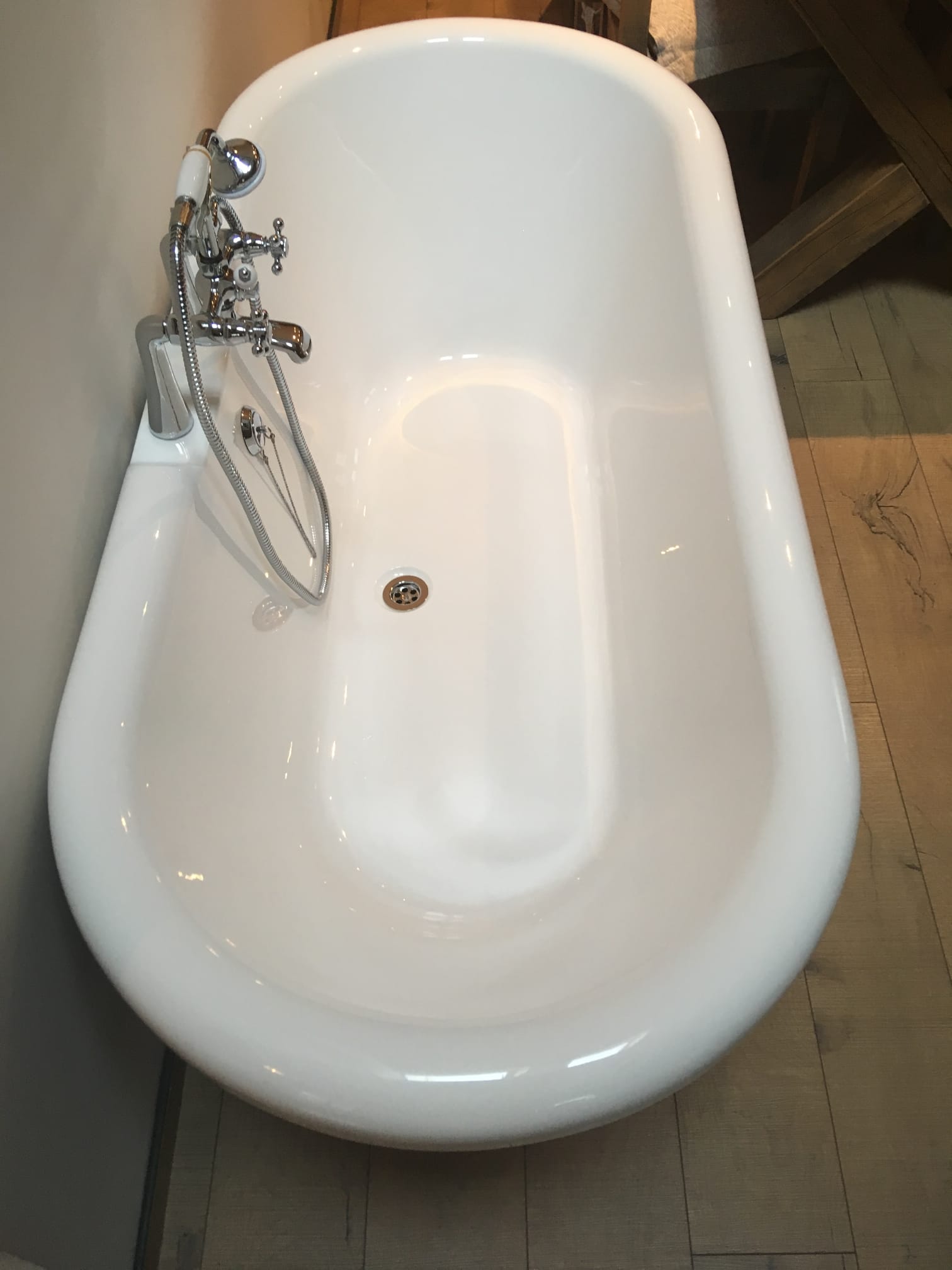 Beautifully restored freestanding bath